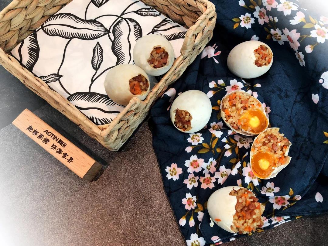 奧田蒸烤一體集成灶:一顆咸蛋黃糯米蛋，竟如此美味